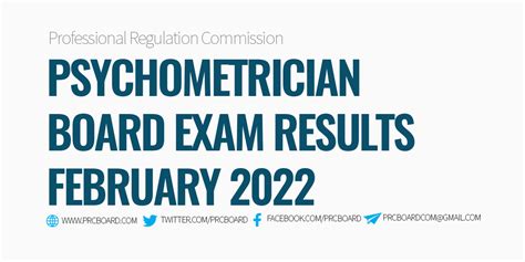 board exam for psychometrician|BLEPP RESULTS: February 2022 Psychometrician Board Exam .